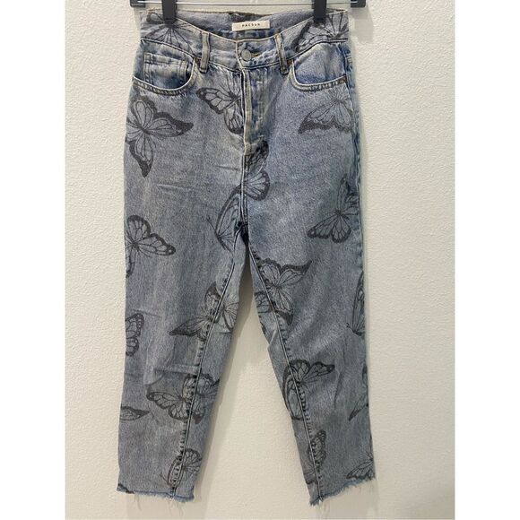 Pacsun Buttlerfly High Rise Straight Jeans Size 25 - Picture 3 of 13